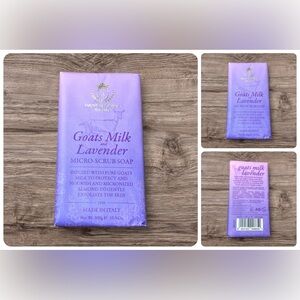 Sapone Artigianale Italiano Goats Milk & Lavender Micro-Scrub Soap New 10.5 oz